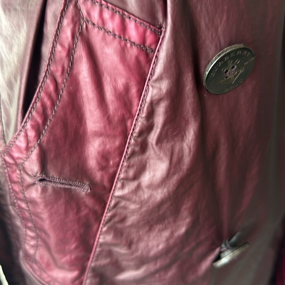 Burberry Brit Burgundy Mid-length trench coat * US 4 * - Picture 7 of 13